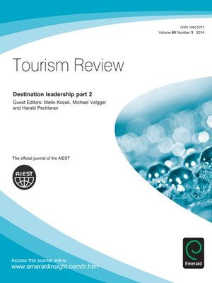 cover image of Tourism Review, Volume 69, Issue 3